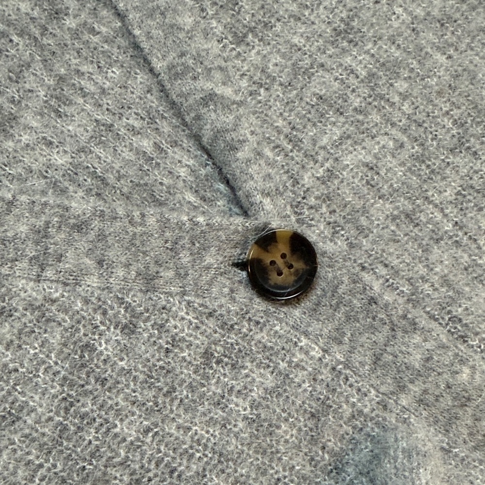 Ganni Light Gray Button-Up Cardigan - Picture 3 of 6
